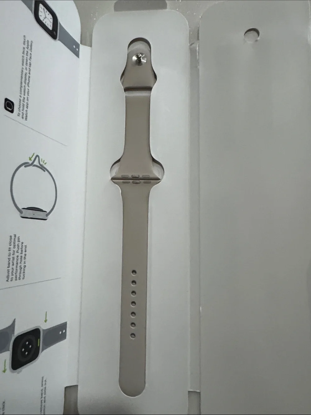 Apple Silicone Watch Band in Light Beige